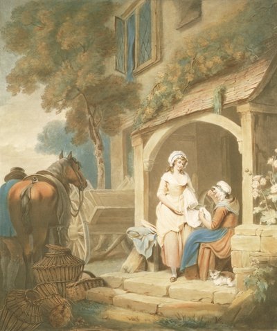 Returned from Market, engraved by W. Annis, pub. by Morgan und Pearce, 1803 by Francis Wheatley
